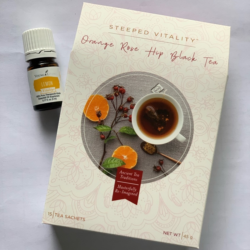 Young Living Orange Rose Hip Black Tea w/Lemon Vitality